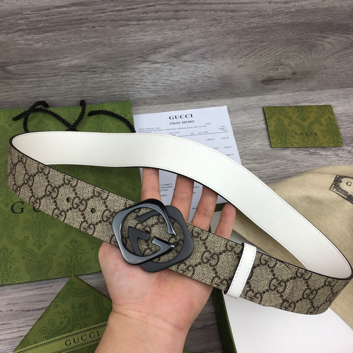 グッチ GUCCI 057-GG400593F　2022年最新作 ベルト カーフレザー ワイドベルト ウェストベルト 幅4cm