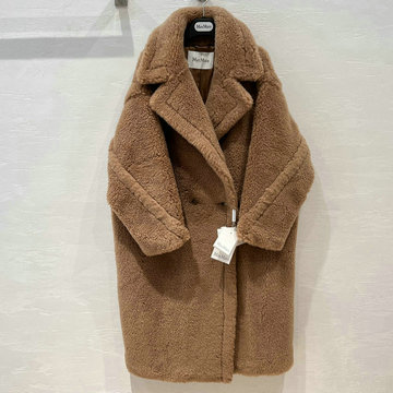 商品名称：マックスマーラ MaxMara HXG-YFMAX22001K　2022年秋冬最新入荷 ロング丈 Teddy Bear Icon Coat テディ ベーア コート ロングスリーブ トップスコート