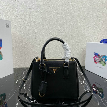 商品名称：プラダ PRADA GH-PD1BA906BK　2022年最新入荷 ガレリア サフィアーノレザー ミニバッグ トートバッグ 2way ショルダーバッグ カーフレザー レディースかばん