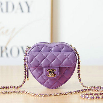シャネル CHANEL CC-CH2784ZS　2022年最新入荷 ハート チェーンポーチ 斜め掛け ショルダーバッグ クロスボディバッグ レディースかばん ラムスキン