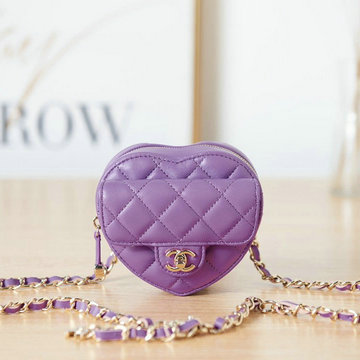 シャネル CHANEL CC-CH2787ZS　2022年最新入荷 ハート チェーンポーチ 斜め掛け ショルダーバッグ クロスボディバッグ レディースかばん ラムスキン