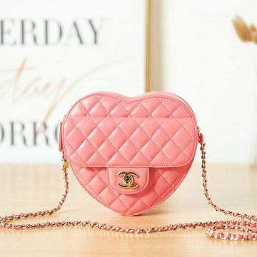 シャネル CHANEL CC-CH3191FH　2022年最新入荷 ハート チェーンポーチ 斜め掛け ショルダーバッグ クロスボディバッグ レディースかばん ラムスキン