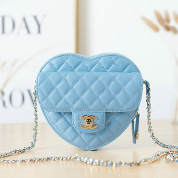 シャネル CHANEL CC-CH3191TL　2022年最新入荷 ハート チェーンポーチ 斜め掛け ショルダーバッグ クロスボディバッグ レディースかばん ラムスキン