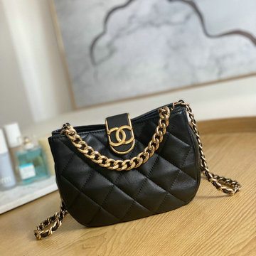 シャネル CHANEL CC-CH3475BK　2022年最新入荷 スモール ホーボー バッグ 斜め掛け ショルダーバッグ クロスボディバッグ レディースかばん