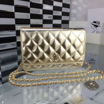 シャネル CHANEL CC-CH33814GYJJS　2022年最新入荷 クラシック チェーンウォレット 斜めがけ ショルダーバッグ フラップバッグ ラムスキン