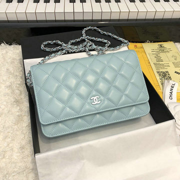 シャネル CHANEL CC-CH33814GYYQL　2022年最新入荷 クラシック チェーンウォレット 斜めがけ ショルダーバッグ フラップバッグ ラムスキン