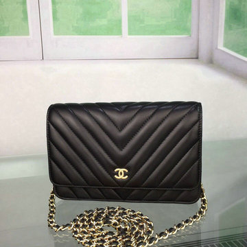 シャネル CHANEL CC-CH33814VYJBK　2022年最新入荷 クラシック チェーンウォレット 斜めがけ ショルダーバッグ フラップバッグ ラムスキン