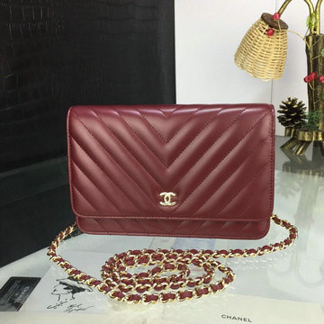 シャネル CHANEL CC-CH33814VYJJH　2022年最新入荷 クラシック チェーンウォレット 斜めがけ ショルダーバッグ フラップバッグ ラムスキン