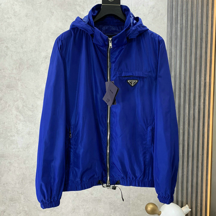 商品名称：プラダ PRADA MS-JKPD22017L　2022年秋夏最新入荷 フーディージャケット ロングスリーブ アウターコート ファスナー開閉式 トップスコート 長袖