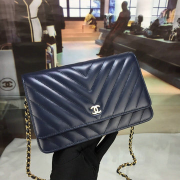 シャネル CHANEL CC-CH33814VYJSL　2022年最新入荷 クラシック チェーンウォレット 斜めがけ ショルダーバッグ フラップバッグ ラムスキン
