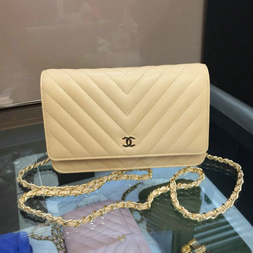 シャネル CHANEL CC-CH33814VYJXS　2022年最新入荷 クラシック チェーンウォレット 斜めがけ ショルダーバッグ フラップバッグ ラムスキン