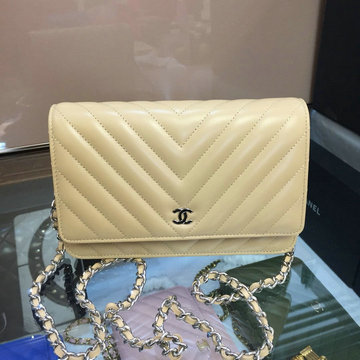 シャネル CHANEL CC-CH33814VYYXS　2022年最新入荷 クラシック チェーンウォレット 斜めがけ ショルダーバッグ フラップバッグ ラムスキン