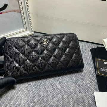 シャネル CHANEL CC-CH50071QYBK　2022年最新入荷 ジッピーウォレット ファスナー長財布 ロングウォレット カード入れ 札入れ キャビアスキン