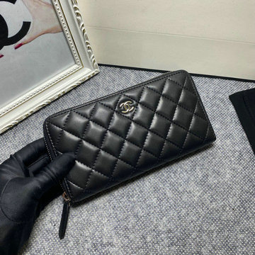 シャネル CHANEL CC-CH50071YYBK　2022年最新入荷 ジッピーウォレット ファスナー長財布 ロングウォレット カード入れ 札入れ ラムスキン
