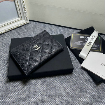 シャネル CHANEL CC-CH50083QYBK　2022年最新入荷 カードケース 名刺入れ キャビアスキン