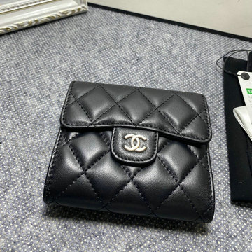 シャネル CHANEL CC-CH50086YYBK　2022年最新入荷 三つ折り短財布 ショートウォレット カード入れ 札入れ 小銭入れ ラムスキン