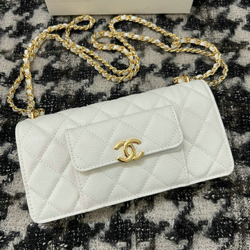 シャネル CHANEL CC-CH68088BS　2022年最新入荷 チェーンウォレット 斜め掛け ショルダーバッグ クラッチバッグ クロスボディバッグ レディースかばん キャビアスキン