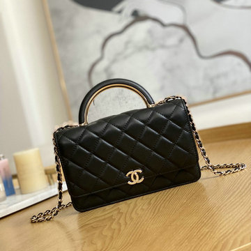 シャネル CHANEL CC-CH81207BK　2022年最新入荷 WOC トップハンドルバッグ トートバッグ 2way 斜め掛け ショルダーバッグ クロスボディバッグ レディースかばん