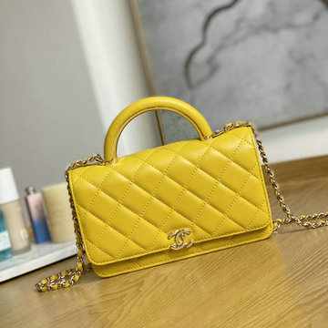 シャネル CHANEL CC-CH81207YL　2022年最新入荷 WOC トップハンドルバッグ トートバッグ 2way 斜め掛け ショルダーバッグ クロスボディバッグ レディースかばん
