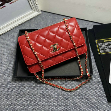 シャネル CHANEL CC-CH80972GYJRD　2022年最新入荷 クラシック チェーンウォレット 斜め掛け ショルダーバッグ クロスボディバッグ レディースかばん ラムスキン