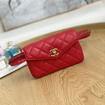 シャネル CHANEL CC-CH99009RD　2022年最新入荷 ミニバッグ ウェストバッグ ベルトバッグ クロスボディバッグ 斜め掛け ショルダーバッグ レディースかばん