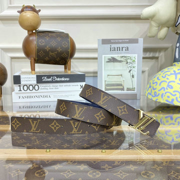 商品名称：ルイヴィトン LOUISVUITTON 057-M6130L　2022年最新入荷 サンチュール LVイニシャル 30MM リバーシブル ベルト メンズ用 カーフレザー