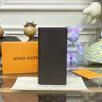商品名称：ルイヴィトン LOUISVUITTON 057-M81554　2022年最新入荷 ポルトフォイユ ブラザ NM 二つ折り長財布 ロングウォレット カードケース 札入れ タイガ レザー