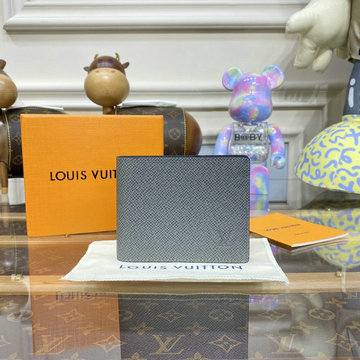 ルイヴィトン LOUISVUITTON 057-M81628　2022年最新入荷 ポルトフォイユ スレンダー 二つ折り短財布 ショートウォレット 札入れ カードポケット タイガ レザー