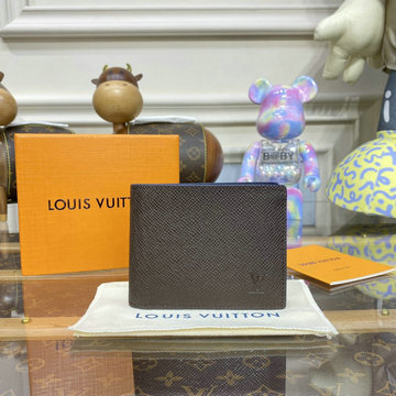 ルイヴィトン LOUISVUITTON 057-M81628K　2022年最新入荷 ポルトフォイユ スレンダー 二つ折り短財布 ショートウォレット 札入れ カードポケット タイガ レザー