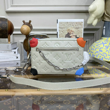 商品名称：ルイヴィトン LOUISVUITTON 057-M81606　2022年最新入荷 ミニ ソフトトランク チェーン スクエアバッグ 斜め掛け ショルダーバッグ クロスボディバッグ キャリーバッグ