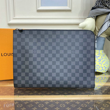 ルイヴィトン LOUISVUITTON 057-N64437　2022年最新入荷 ポシェット ジュール GM NM 手持ちかばん クラッチバッグ メンズバッグ ダミエグラフィットキャンパス