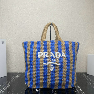 商品名称：プラダ PRADA GH-PD1BG392TLS　2022年最新入荷 ラフィア トートバッグ ハンドバッグ トップハンドルバッグ レディースかばん