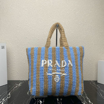 商品名称：プラダ PRADA GH-PD1BG392TQL　2022年最新入荷 ラフィア トートバッグ ハンドバッグ トップハンドルバッグ レディースかばん
