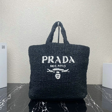 商品名称：プラダ PRADA GH-PD1BG392WBK　2022年最新入荷 ラフィア トートバッグ ハンドバッグ トップハンドルバッグ レディースかばん