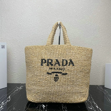 商品名称：プラダ PRADA GH-PD1BG392WMB　2022年最新入荷 ラフィア トートバッグ ハンドバッグ トップハンドルバッグ レディースかばん