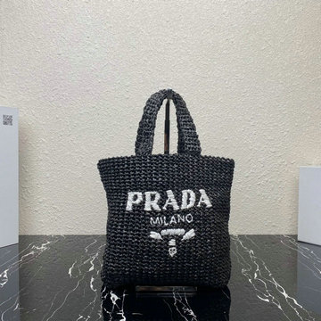 商品名称：プラダ PRADA GH-PD1BG422WBK　2022年最新入荷 ラフィア トートバッグ ハンドバッグ トップハンドルバッグ レディースかばん