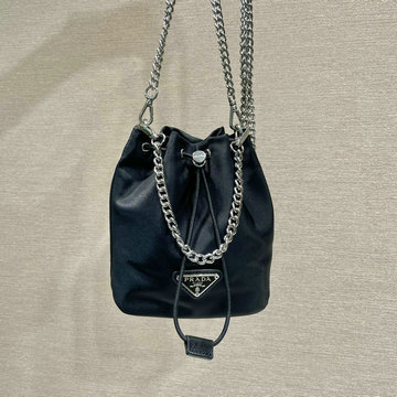 商品名称：プラダ PRADA GH-PD1BH612BK　2022年最新入荷 バゲットバッグ 斜め掛け ショルダーバッグ クロスボディバッグ ドローストリングバッグ
