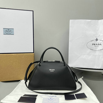 商品名称：プラダ PRADA GH-PD69014BK　2022年最新入荷 スモール レザー ハンドバッグ トートバッグ トップハンドルバッグ 2way ショルダーバッグ レザー