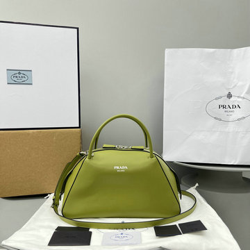 プラダ PRADA GH-PD69014GL　2022年最新入荷 スモール レザー ハンドバッグ トートバッグ トップハンドルバッグ 2way ショルダーバッグ レザー
