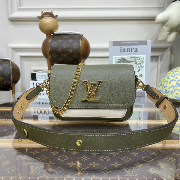 ルイヴィトン LOUISVUITTON 057-M59731　2021年最新作 ロックミー テンダー 斜め掛け ショルダーバッグ クロスボディバッグ フラップバッグ レディースかばん