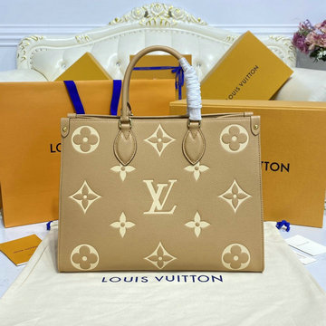 商品名称：ルイヴィトン LOUISVUITTON 057-M45982　2022年最新入荷 オンザゴー GM ハンドバッグ トートバッグ ママバッグ ショッピングバッグ ウィメンズかばん