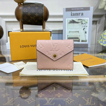 ルイヴィトン LOUISVUITTON  057-M62936 2019年最新入荷 ポルトフォイユ ゾエ 三つ折り短財布 ショートウォレット モノグラムアンプラント レザー