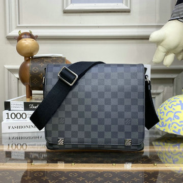 ルイヴィトン LOUISVUITTON 057-N41028　2020年最新入荷 ディストリクト PM NM メッセンジャーバッグ 斜め掛け ショルダーバッグ メンズかばん ダミエキャンパス