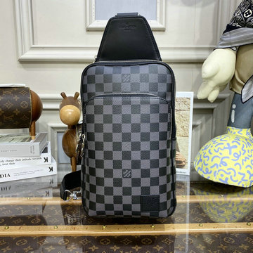 商品名称：ルイヴィトン LOUISVUITTON 057-N46344K　2022年最新入荷 アヴェニュー スリングバッグ ウェストバッグ ベルトバッグ チェストバッグ モノグラム エクリプス キャンバス