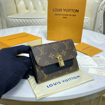 ルイヴィトン LOUISVUITTON 057-M62578　2022年最新入荷 ポルトフォイユ フラワー コンパクト 三つ折り短財布 ウォレット モノグラムキャンパス