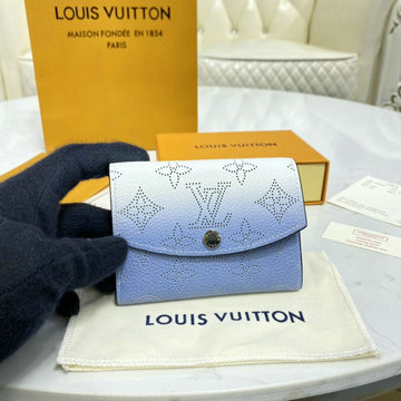 ルイヴィトン LOUISVUITTON 057-M64050JL　2022年最新入荷ポルトモネ アナエ 二つ折り短財布 ショートウォレット 小銭入れ コインケース マヒナレザー