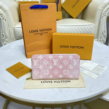 ルイヴィトン LOUISVUITTON 057-M81226F　2022年最新入荷 ジッピー ウォレット ファスナー長財布 ロングウォレット カード入れ 札入れ デニム