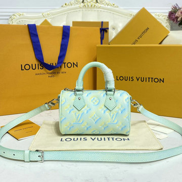 ルイヴィトン LOUISVUITTON 057-M81625　2022年最新入荷 ナノ スピーディ ボストンバッグ トートバッグ 2way 斜め掛け ショルダーバッグ クロスボディバッグ