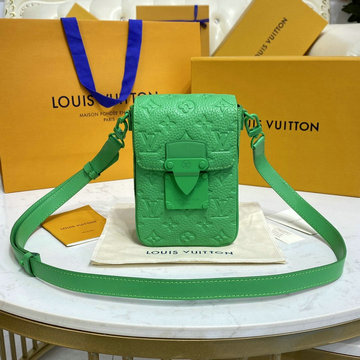 ルイヴィトン LOUISVUITTON 057-M81525　2022年最新入荷 Sロック ヴェルティカル ウエアラブル ウォレット 斜め掛け ショルダーバッグ フォンケース トリヨンレザー