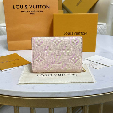ルイヴィトン LOUISVUITTON 057-M81529　2022年最新入荷 ポルトフォイユ クレア 二つ折り短財布 カードポケット モノグラムアンプラント レザー